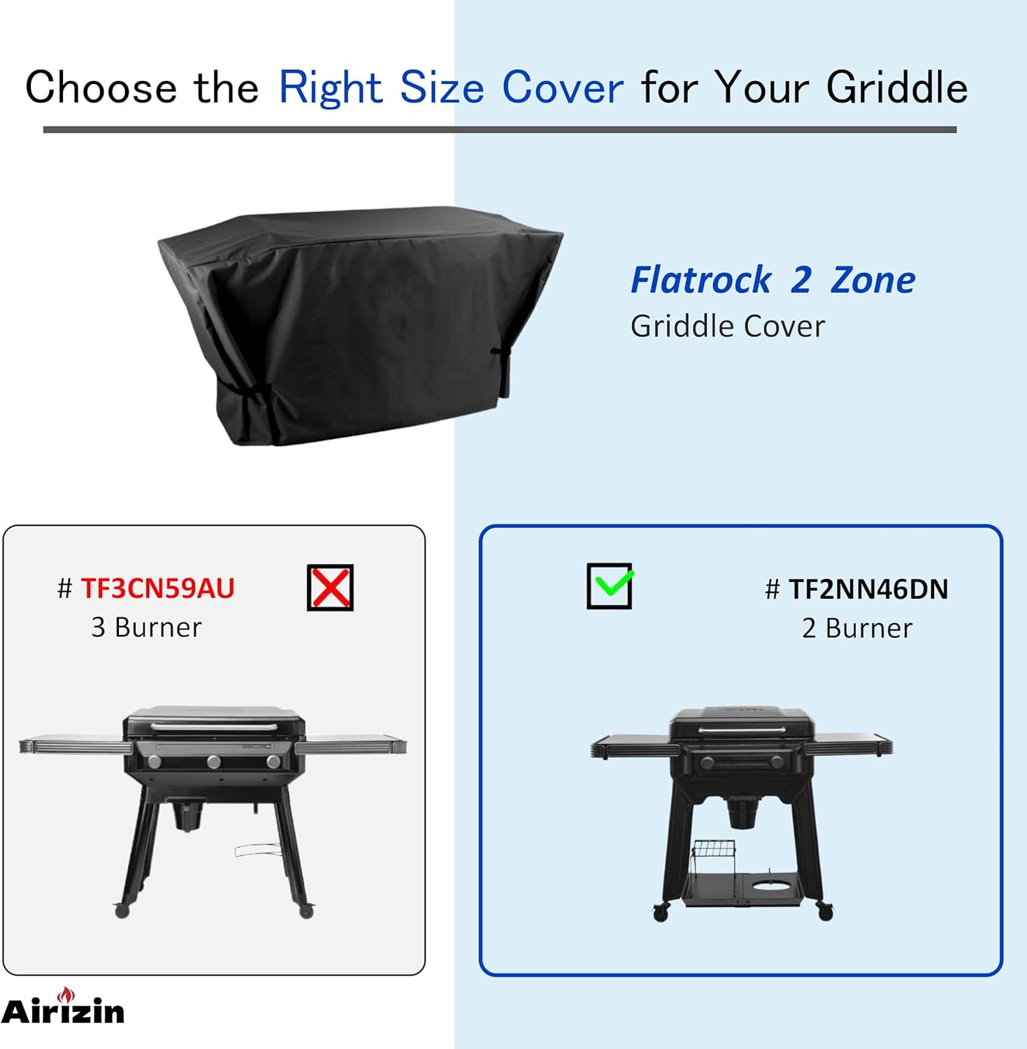 Full-Length Grill Cover for Traeger Flatrock 2-Burner Zone Grill,for Traeger Flatrock Propane Griddle 26 in. Flat Top Grill Cover BAC816 Accessories