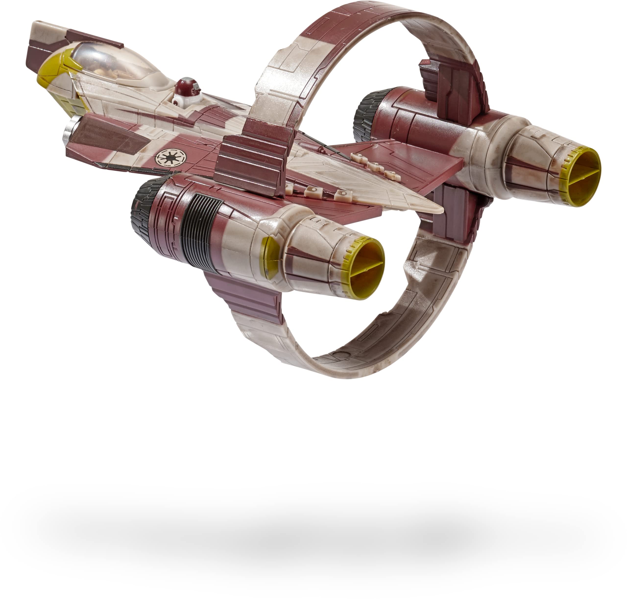 Bizak Star Wars 62610014 Micro Galaxy Squadron Vaisseau Delta 78 Jedi Starfighter avec 2 Figurines