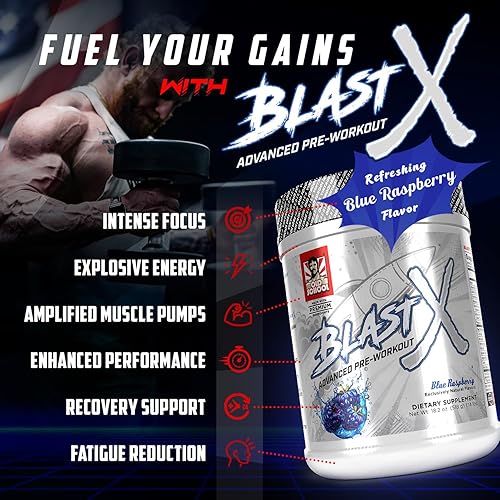 Miniatura 2 de Old School Labs | Blast X Advanced - Polvo de preentrenamiento, refuerzo de energía intensa para hombres y mujeres