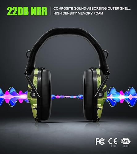 Miniatura 7 de Protección auditiva mejorada con Bluetooth 5.4 para disparar con sonido Amplificar electrónico digital orejeras de seguridad protector auditivo