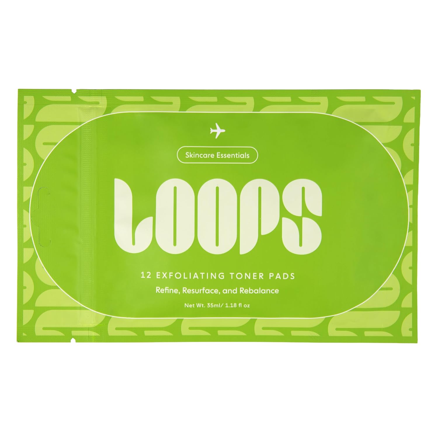 LOOPS Exfoliating Toner Korean Skincare – Refine, Resurface, and Rebalance Skin – Pre-Soaked Bamboo Pad – Vegan, Natural, Biodegradable Toner Pads for Face – Gifts for Women, Stocking Stuffer