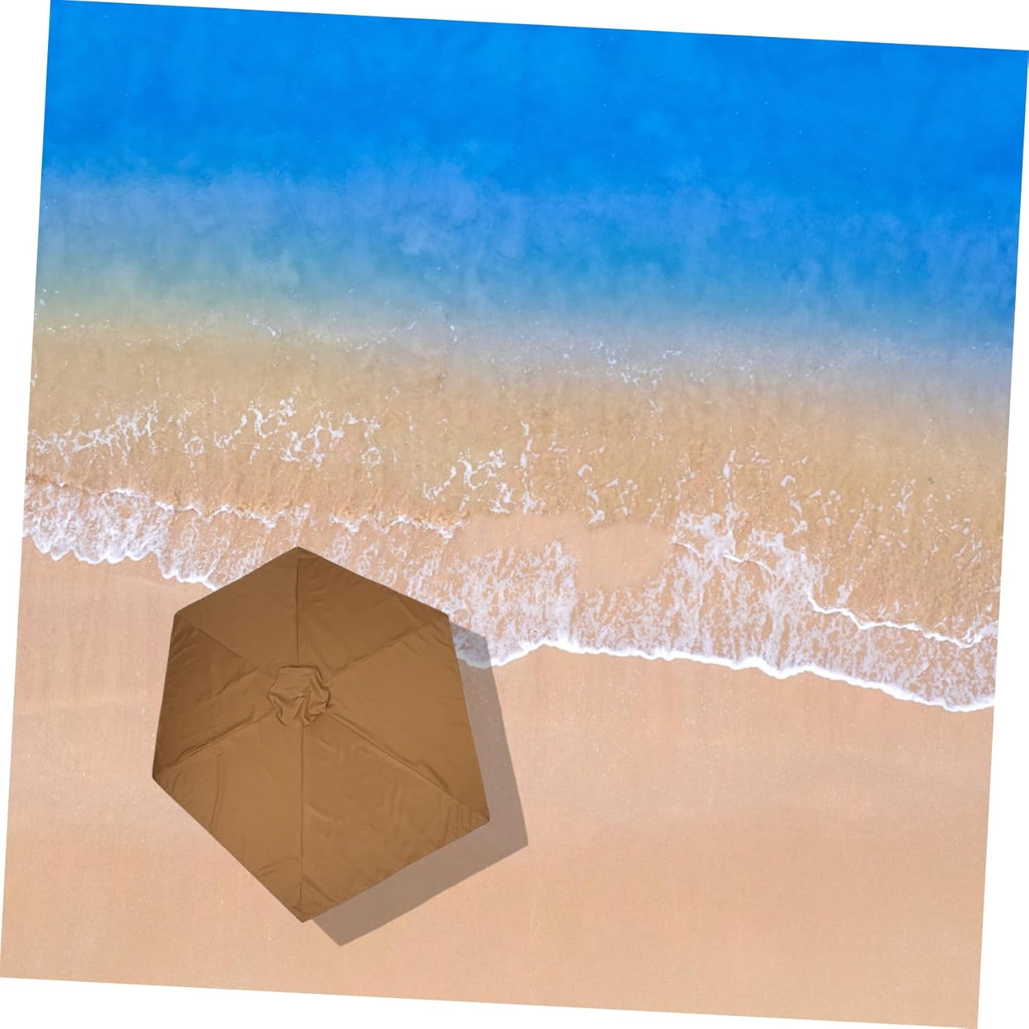 Outdoor Patio Umbrella Replacement Canopy Ribs Polyester for Gardens Yards and Beach Settings Stylish and Versatile Parasol Shade Cover