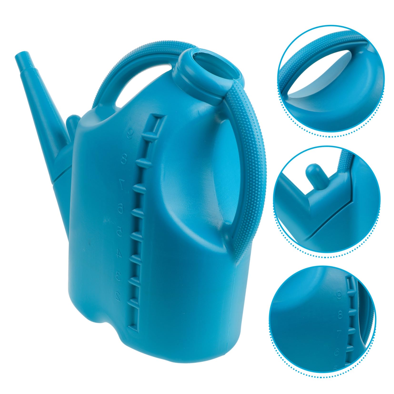 GALPADA 10l Blaue Gießkanne mit Langem Ausguss aus Kunststoff Sprühflasche für Pflanzenbewässerung im Garten und Haushalt Praktische Wasserkanne für Sukkulenten und Blumen