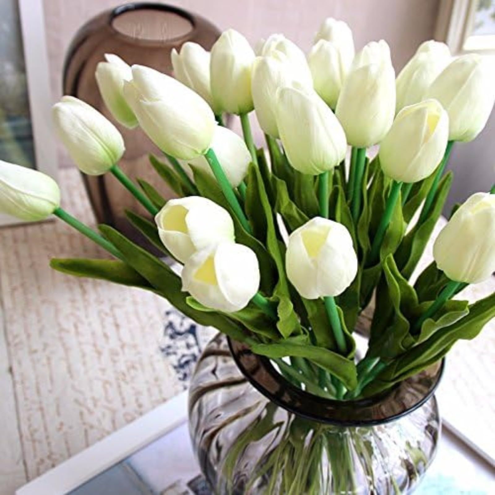 Tulip Bulbs,Flowering Rhizome,Hardy,Excellent Display,Greening Flower,Tulip Tubers UK,Cut Flowers,Good for Containers,Flowering Root,Perennial,Iridescent,Balcony Garden Bulbs.-5Bulbs-E