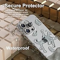 Vista 143 de Misea [3+1] for iPhone 14 Pro/iPhone 14 Pro Max Camera Lens Protector Bling, 9H Tempered Glass Camera Cover Screen Protector Metal Individual Ring
