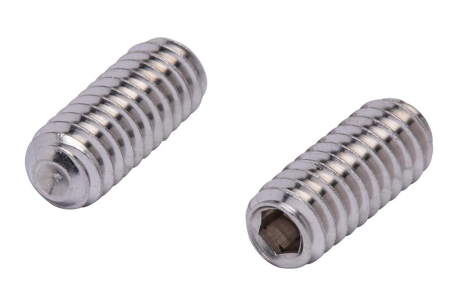 1/4"-20 X 5/8" Stainless Set Screw with Hex Allen Head Drive and Oval Point (50 pc), 18-8 (304) Stainless Steel Screws by Bolt Dropper