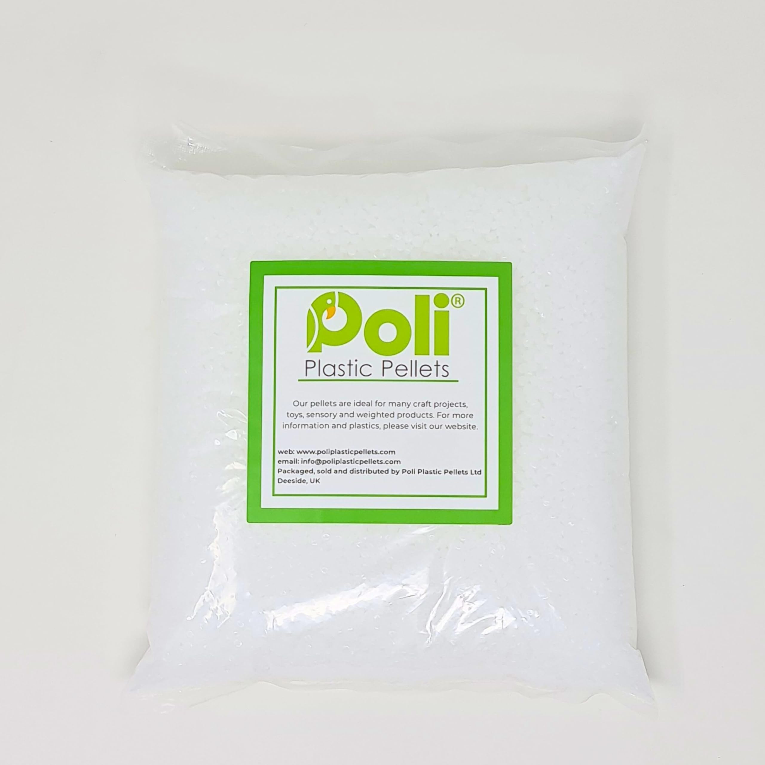 Plastic Poly Pellets 1kg. PP/PE Ideal for Filling Weighted Blankets, Bears, Dolls, and Other Craft Projects