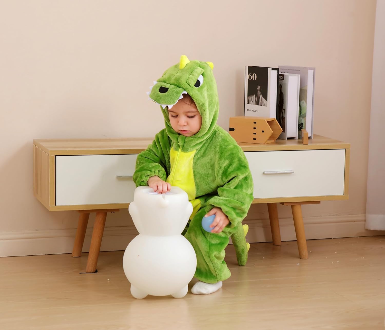 CuteOn Toddler Halloween Costume Onesie Cosplay Romper Christmas Infants Baby Costume Dinosaur 6Months-3Years - Image 6