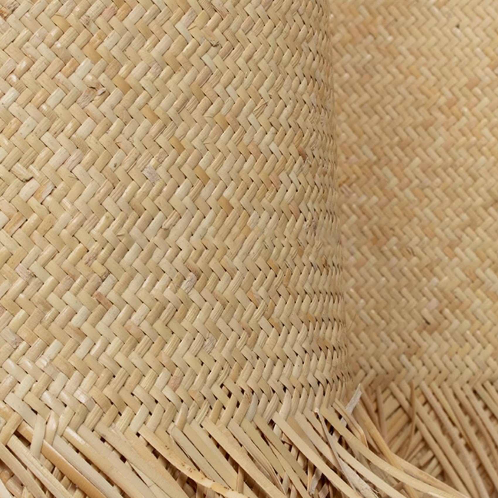 Natural Rollo de Ratan por Metros, 80cm de Ancho Rejilla Rollo Mimbre para Muebles, Correas de Tela Ratán, Cinta de Caña Tejida para Silla Cesta Bricolaje(35x500cm)
