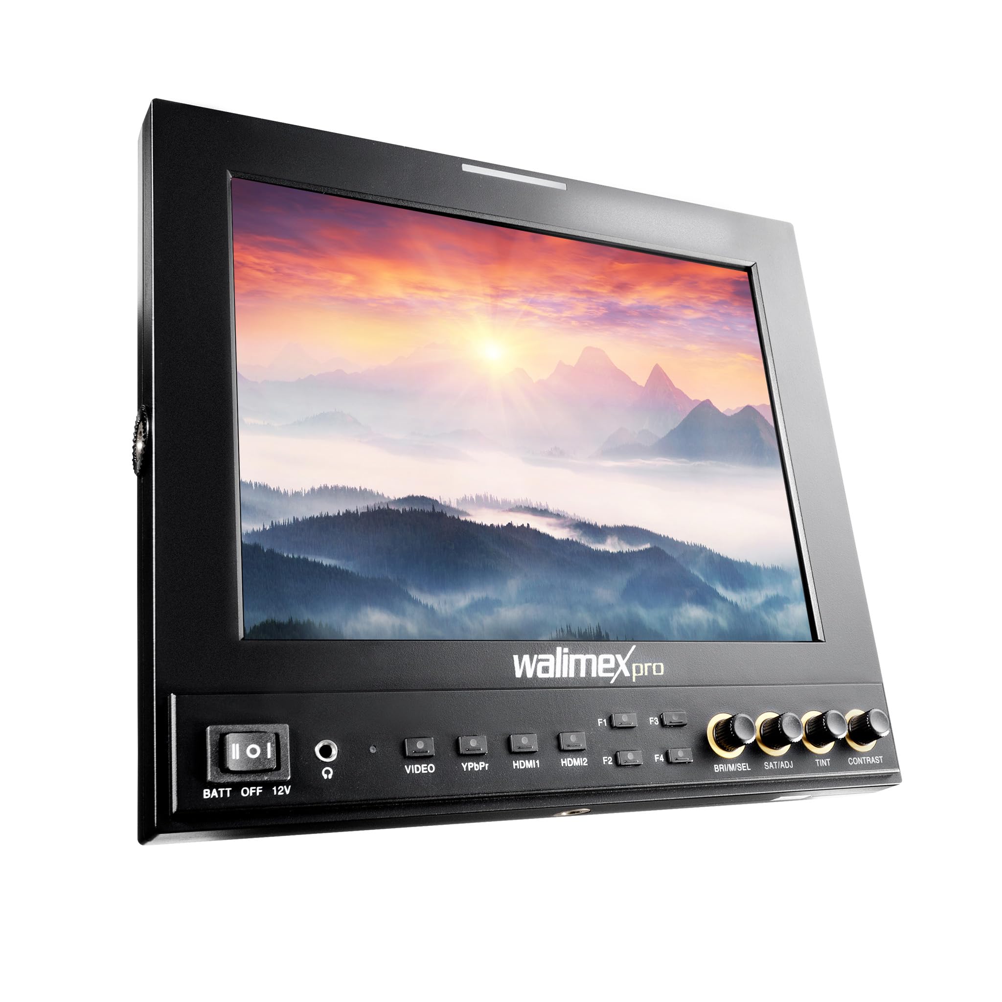 Walimex pro LCD Monitor Director II 9,7' Professioneller Video Screen 24,6 cm mit 1920 x 1080 Pixel, Full HD, 8-Fach Zoom, HDMI Out - für Video DSLR Kamera