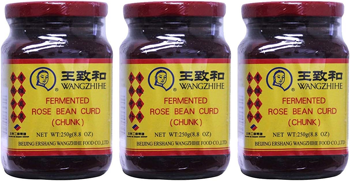 王致和 Wangzhihe Fermented Beancurd Tofu (Rose (Chunk), 3 Pack)