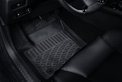 Miniatura 4 de Croc Liner Alfombrillas delanteras y traseras para todo tipo de clima, ajuste personalizado compatible con Honda Civic Sedan (2022-2024)