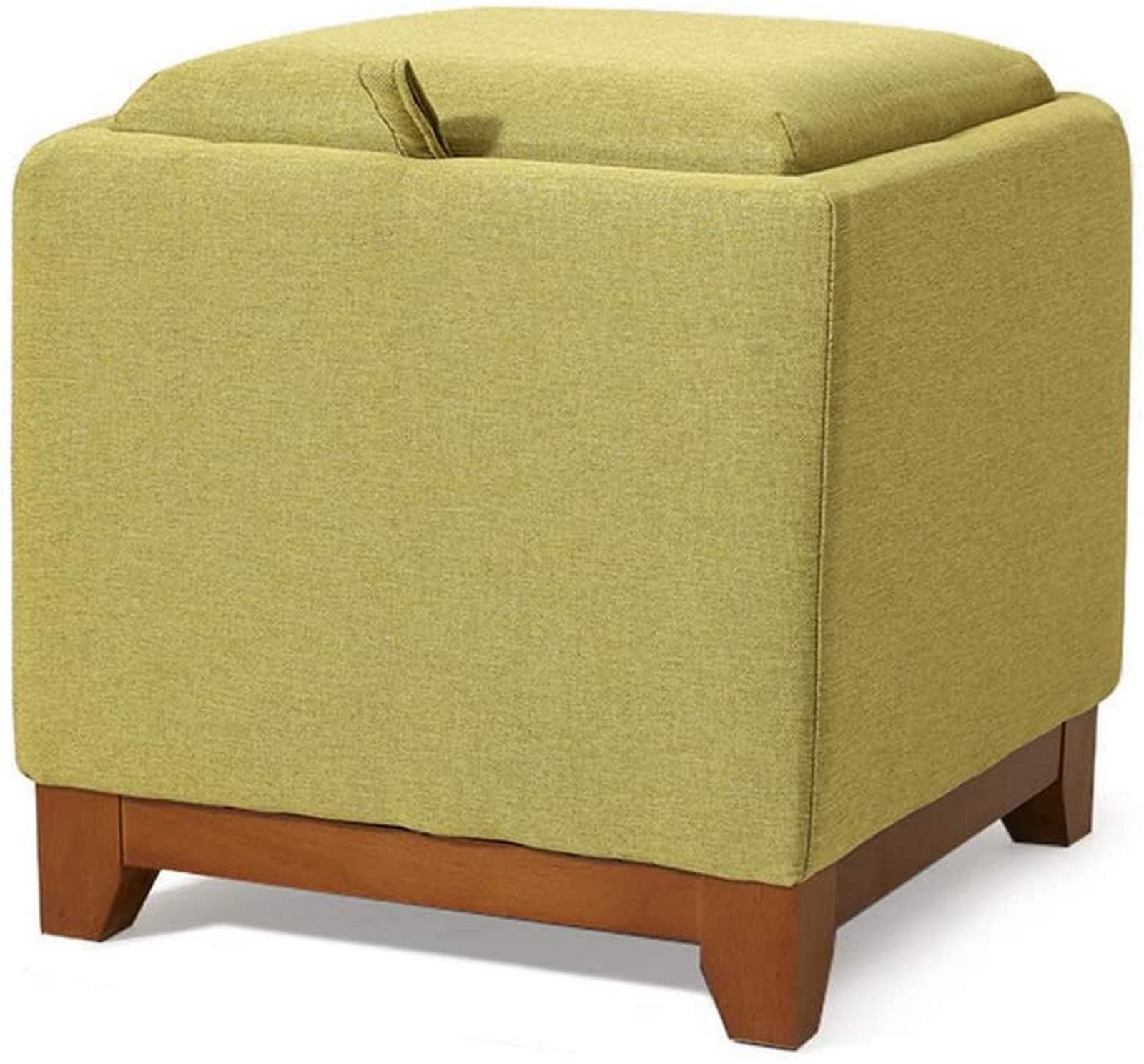 Banc à Chaussures Ottoman Rond de 40x36 cm pour Ranger et S'asseoir Facilement