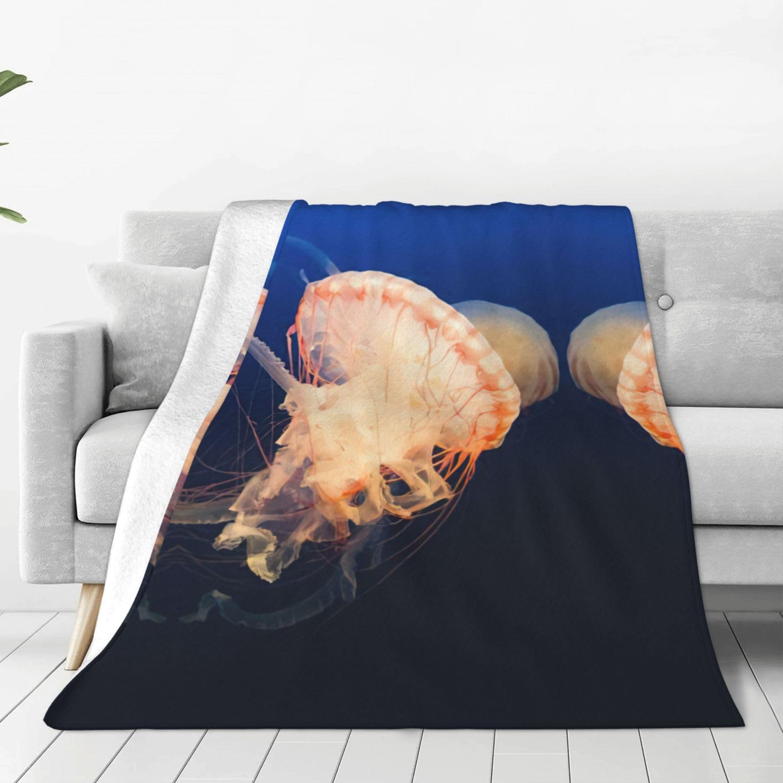 Couverture polaire méduse 3D le cadeau chaud et réconfortant parfait pour l'hiver