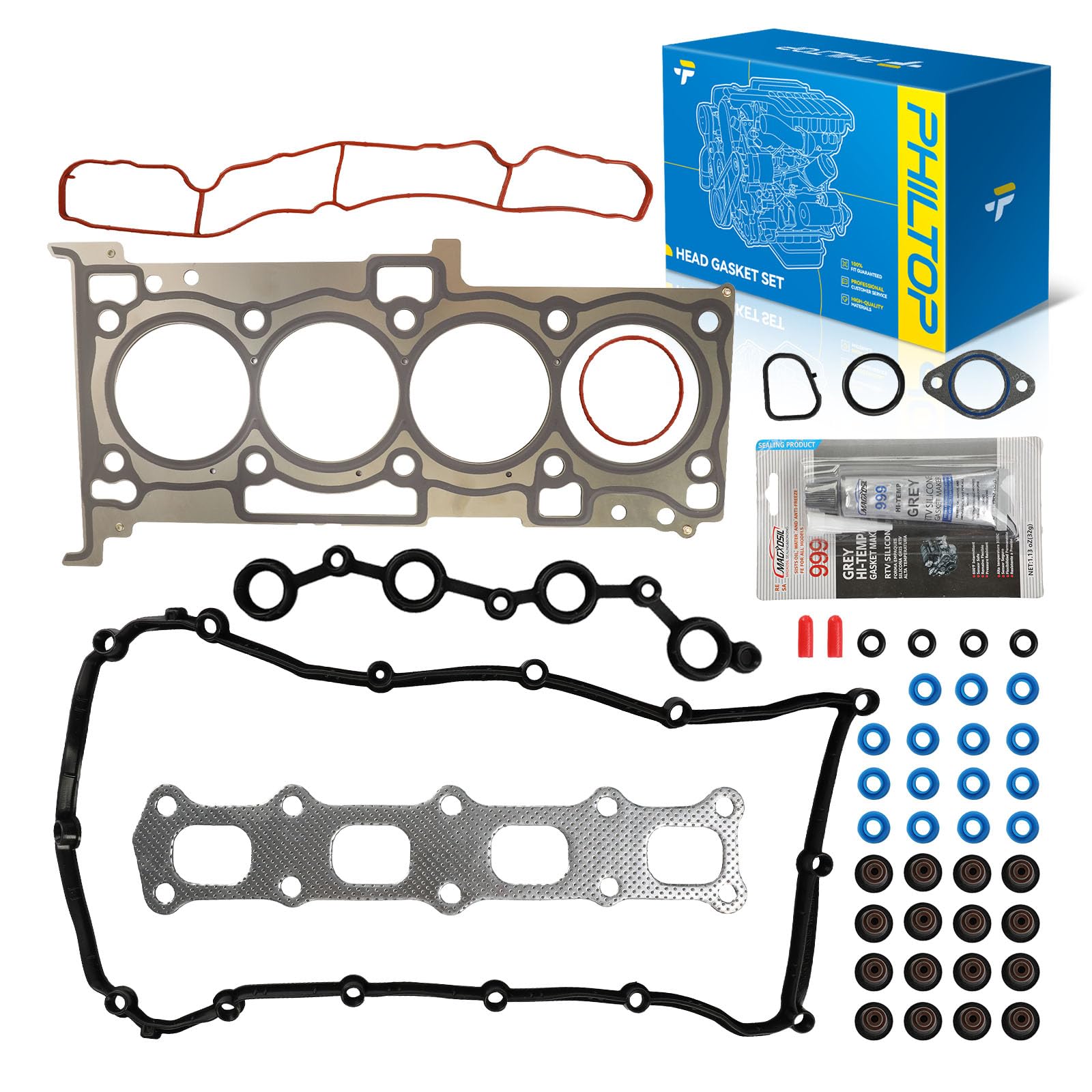 PHILTOP Head Gasket Set Fit for Jeep Patriot/Compass 2007-2017 2.4L
