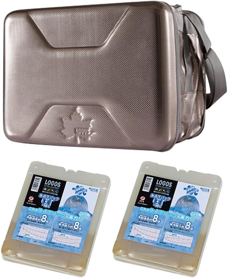 ロゴス ハイパー氷点下クーラーXL & 保冷剤GT-16℃・ハード1200g 2個