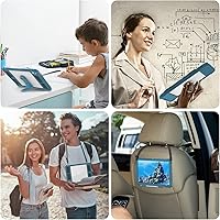 Vista 6 de MRUOZRUI Funda impermeable para mesa compatible con iPad (A16) 11ª 2025/10ª generación de 10.9 pulgadas, a prueba de golpes y caídas, cobertura