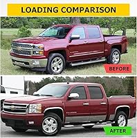 Vista 3 de 94515 Deflectores de viento para ventana Chevy Silverado/GMC Sierra 1500/2500HD/3500HD Crew Cab y Yukon XL/Suburban/Avalanche, protectores de lluvia