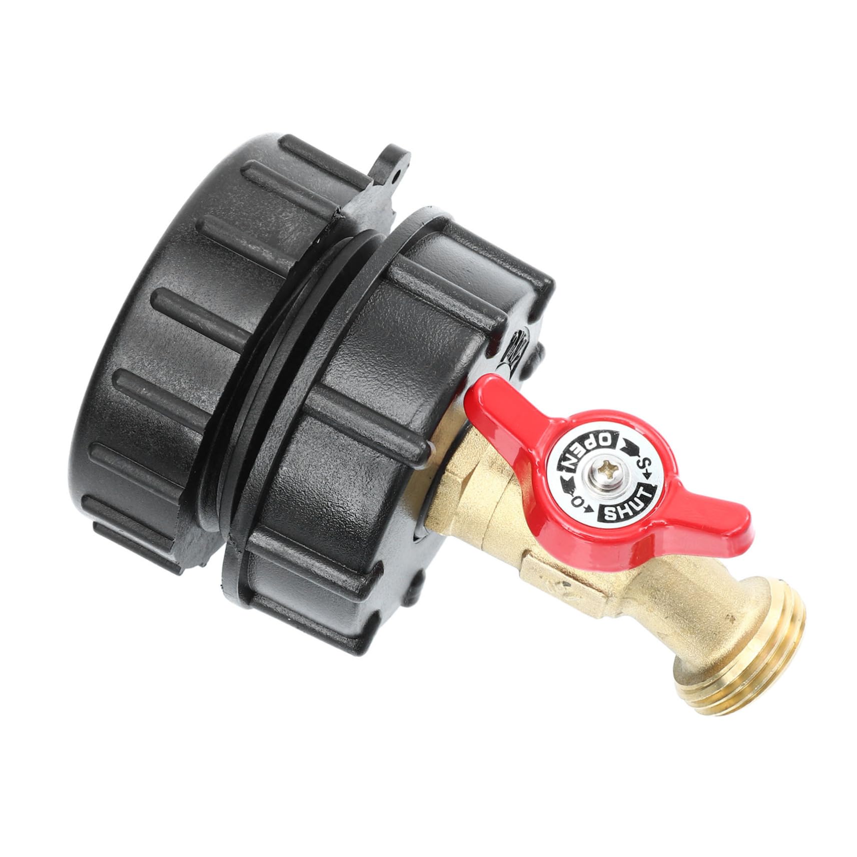 Adaptateur pour réservoir IBC avec robinet de fût de jardin extérieur
