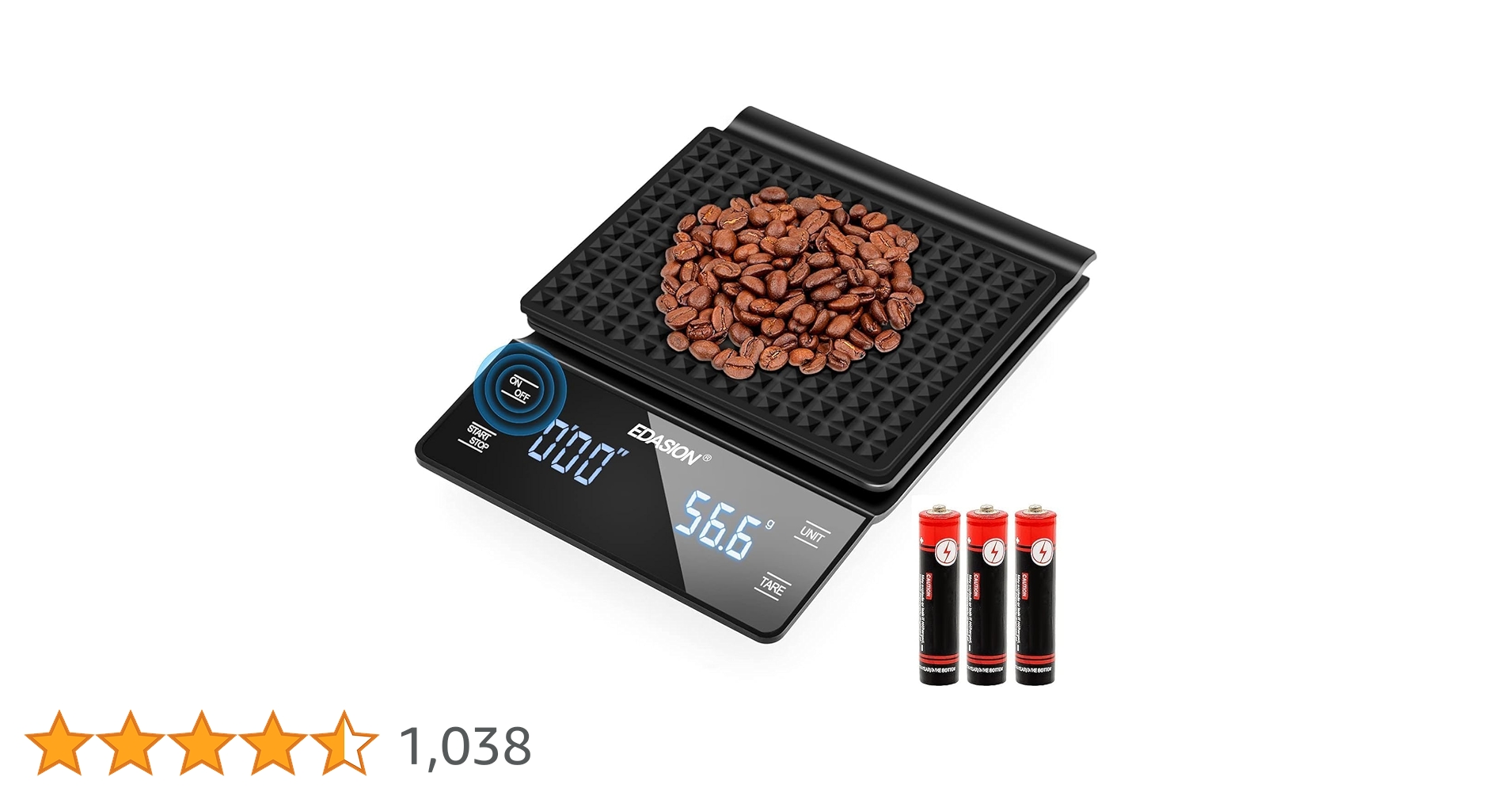 Digital Kitchen Scale 3000g/ 0.1g, Pocket Food Scale 6 Measure Modes Tare Digital Scale Grams And Ounces