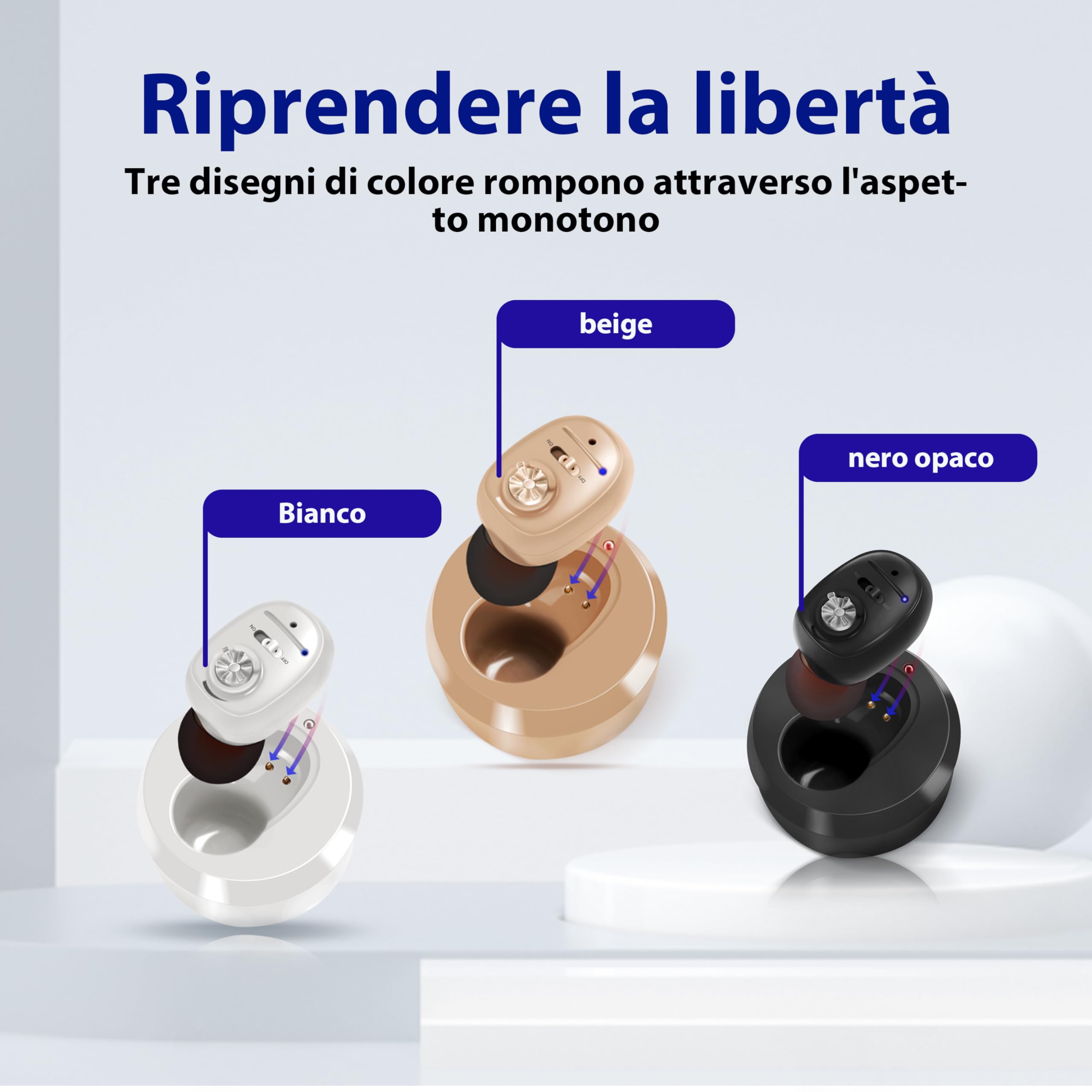 Tryzdin Adatto agli anziani medi, con assorbimento magnetico VHP-1607(bianco)