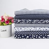 Vista 29 de 7 piezas de tela de algodón floral de 20.0 x 20.0 pulgadas, suministros para hacer máscaras, acolchado, retazos, tela de retazos, paquetes