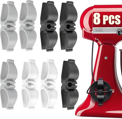 Cord Organizer for Appliances, 8 Pack Upgraded Kitchen Appliance Cord