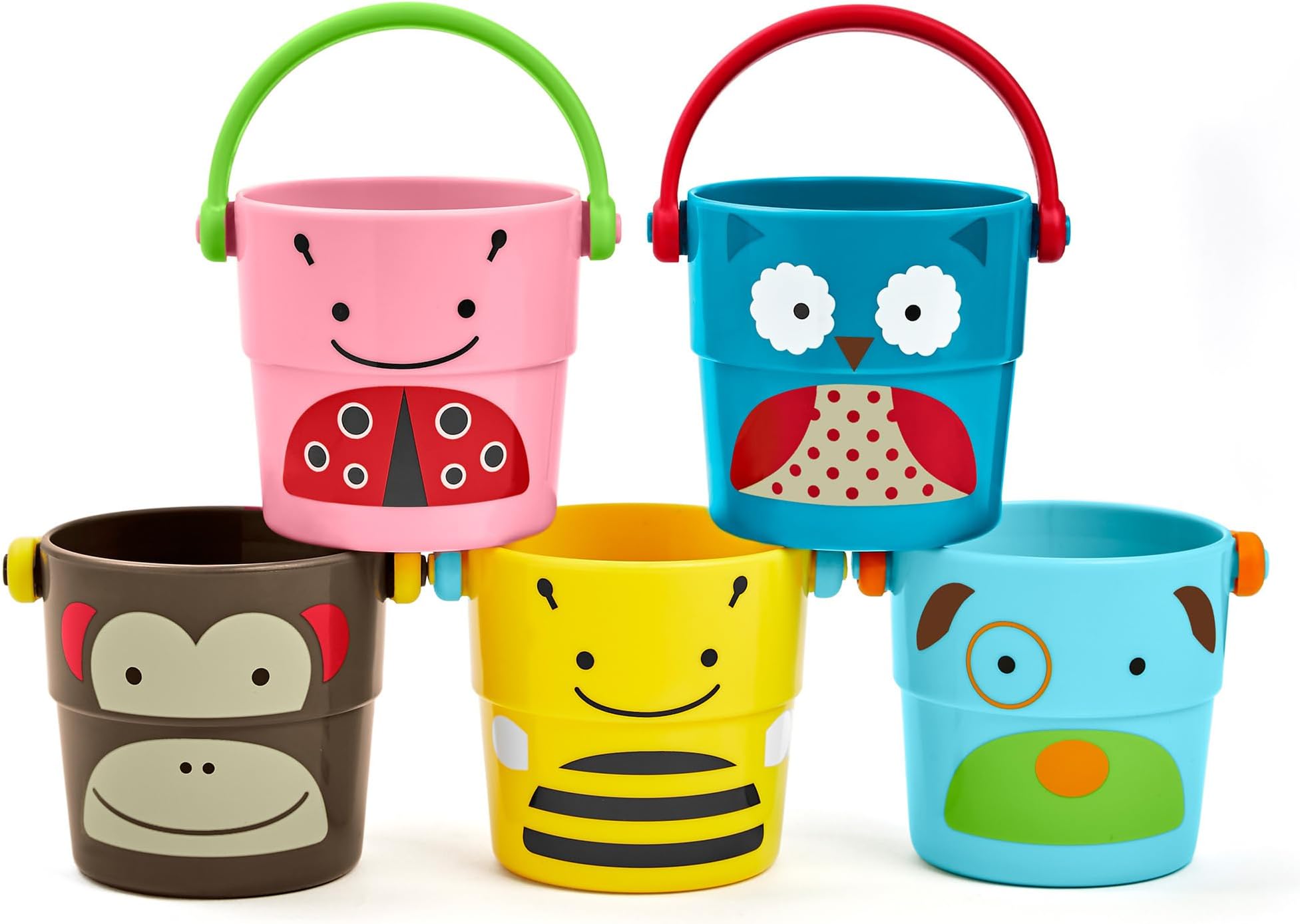 Zoo Stack and Pour Buckets, 5 Count (Pack of 1)