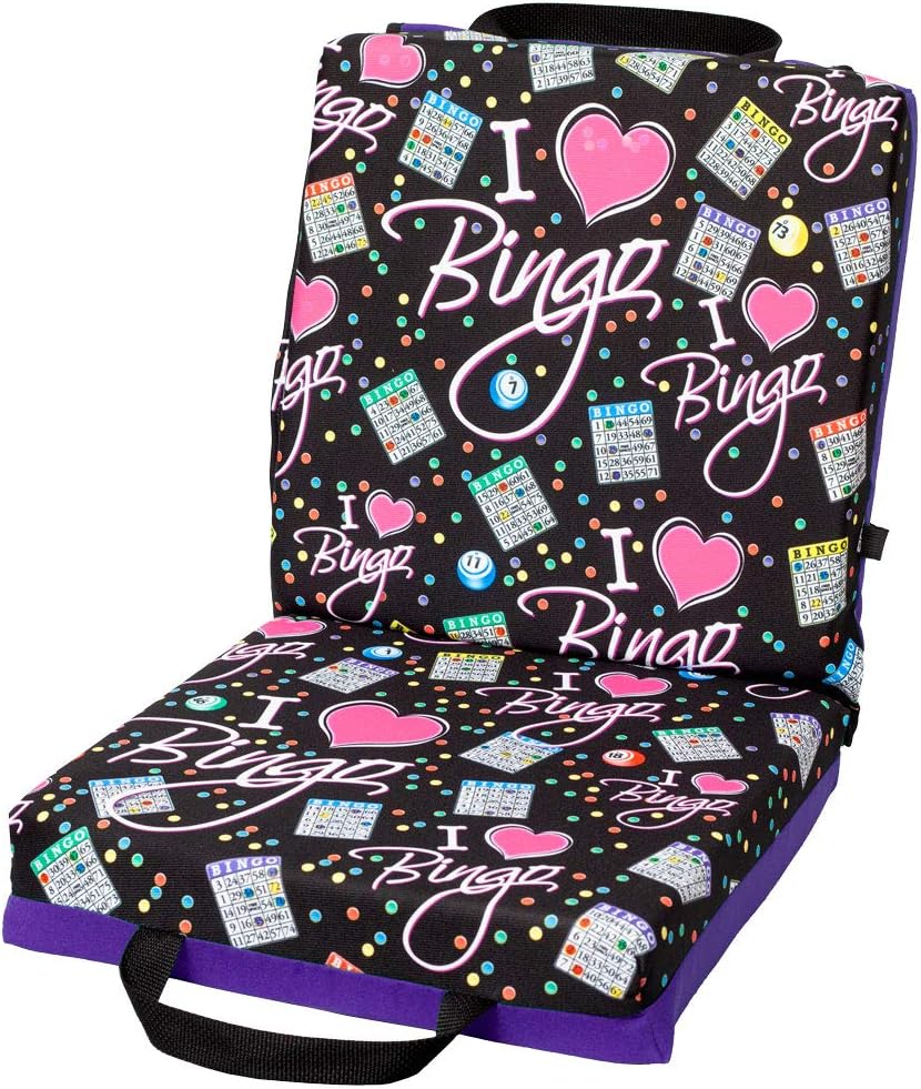 ABS Novelties I Love Bingo Black Pattern Double Cushion