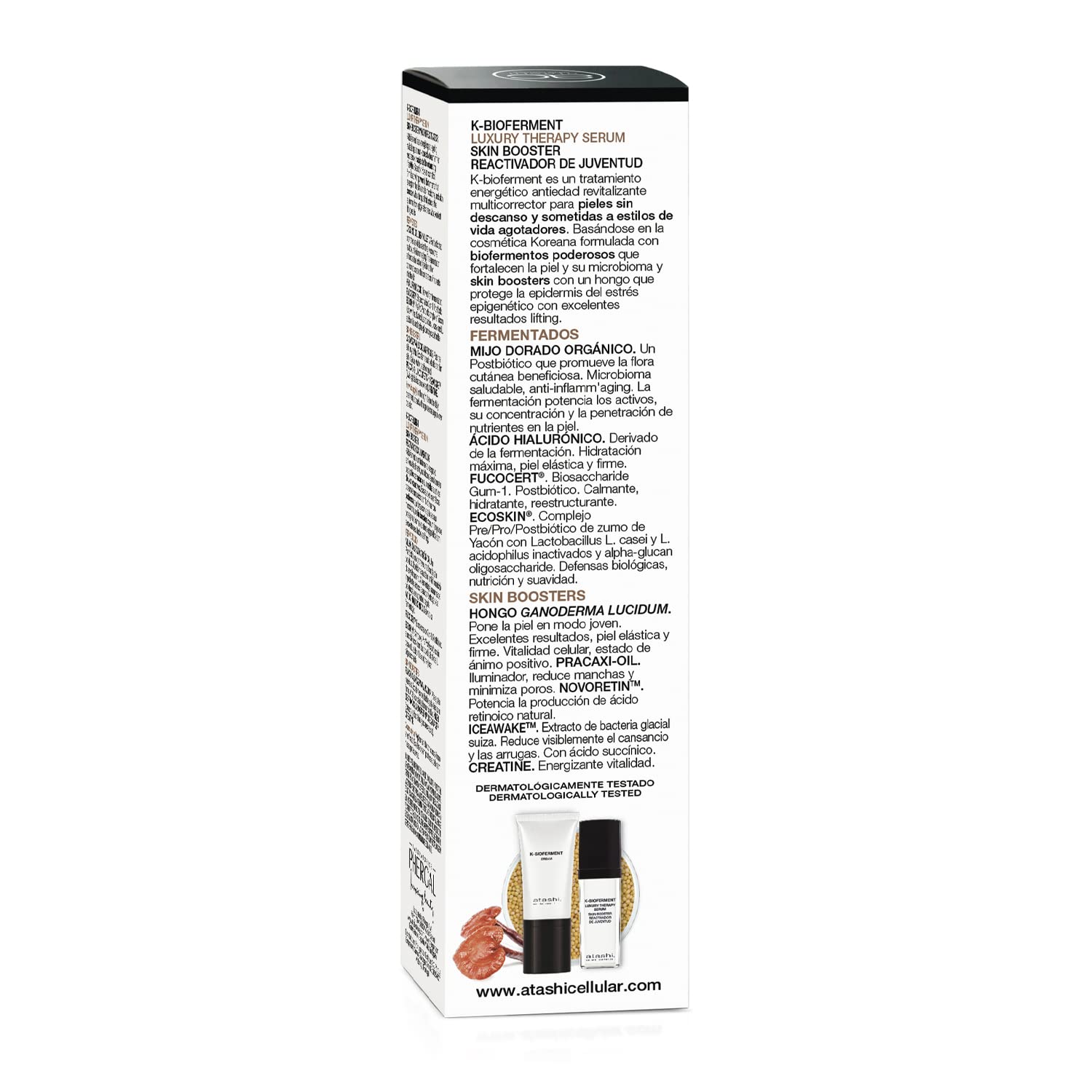 Atashi K-Bioferment | Therapy Luxury Serum Skin Booster | Anti-Ageing Revitalisierendes Regenerierendes Gesichtsserum | Empfindliche und gestresste Haut | 30ml