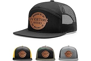 Oliver Anthony Overtime Hours Leather Patch Hat