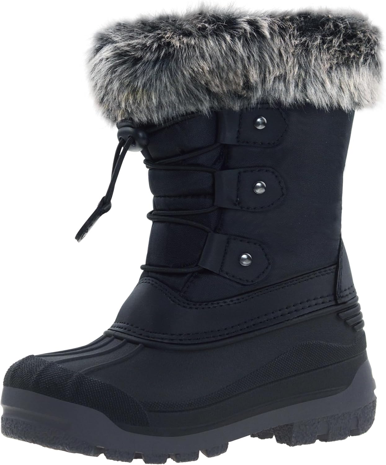 CyKie Girls Winter Snow Boots for Kids Boys Girls Insulated Waterproof Outdoor Shoes