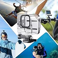 Vista 6 de HONGDAK Carcasa impermeable para GoPro Hero11 Black Mini, carcasa protectora de buceo de 169 pies para Hero 11 Mini funda de buceo subacuática