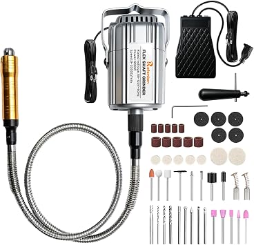 1200W Flex Shaft Rotary Tool with 46Pcs Accessories