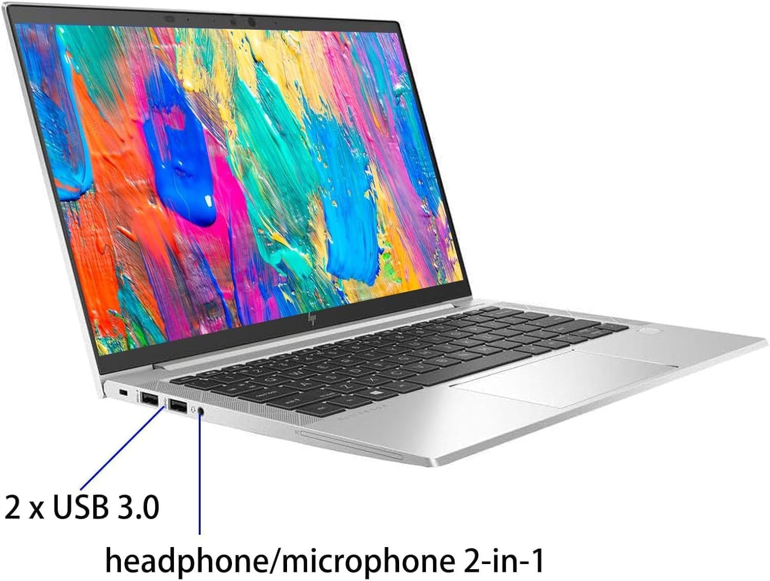 HP EliteBook 830 G7 Business Notebook, 13,3 Zoll FHD (1920 x 1080), Intel Core i7-10610U 1,8 GHz, 16 GB RAM, 512 GB SSD, US QWERTY-Tastatur, Windows 11 Pro (erneuert)