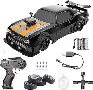 Sponsored You’re seeing this ad based on the product’s relevance to your search query.Learn more about this advertisement fisca 4WD Remote Controlled Car, 1:16 Scale 2.4GHz 18+km/h High Speed RC Drift Car with LED Lights, RC Racing Car Toy for Boys Girls (SC-16A04-1)
