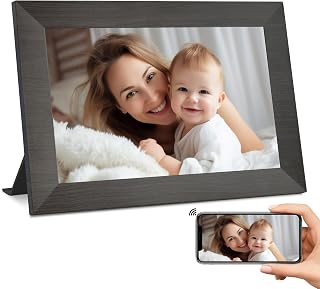 10.1 Inch Digital Picture Frame with 32GB Storage, WiFi Digital Photo Frame 1280x800 HD IPS Touchscreen, Easy Setup for Photo & Video Sharing via Free App, Black