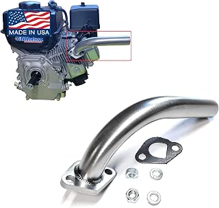 Exhaust Pipe for Predator 212cc, Honda GX160, GX200. Go Kart & mini bikes