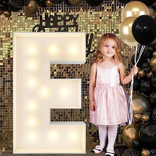 Vista 109 de Marco de números iluminados de 4 pies precortado, números de marquesina gigante, números 7, números de mosaico para globos, decoraciones de Número