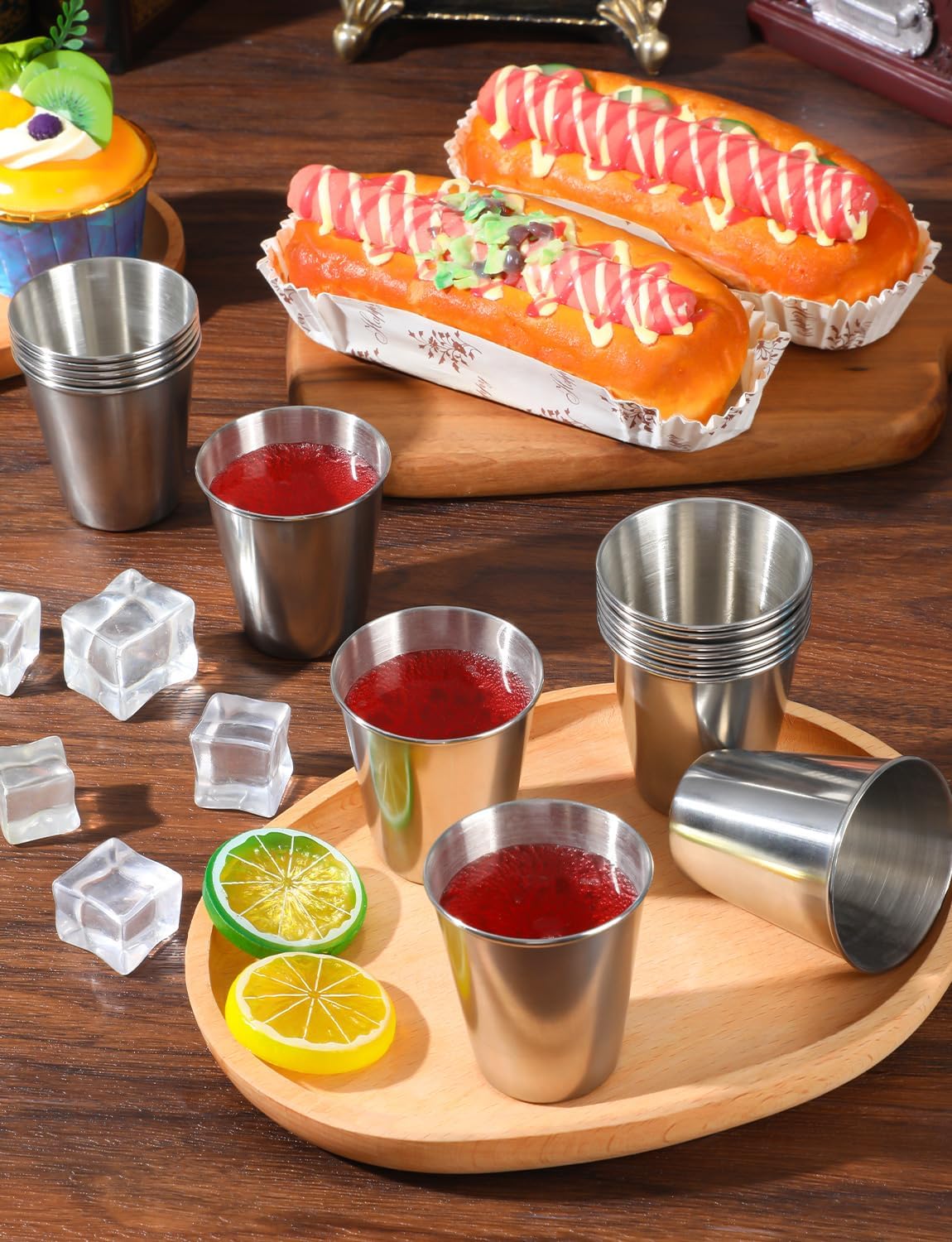 14 Pcs Stainless Steel Shot Glasses, 2.36 Ounce Metal Shot Glass, Small Reusable Unbreakable Silver Shot Cups Barware Drinking Vessel Tumbler for Bar Home Restaurant Travel - Image 7