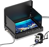 ZXBVSU Underwater Fishing Camera: 5" IPS Screen, Infrared Night Vision, 6000mAh Battery, 100ft Cable for Ice Lake Kayak Fishing