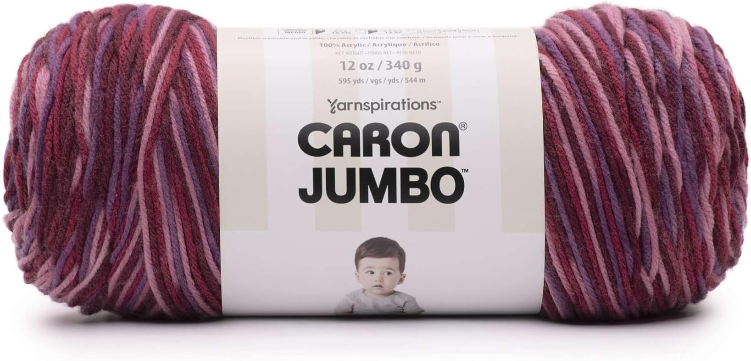 Yarn Jumbo Print BL RSPBRRY