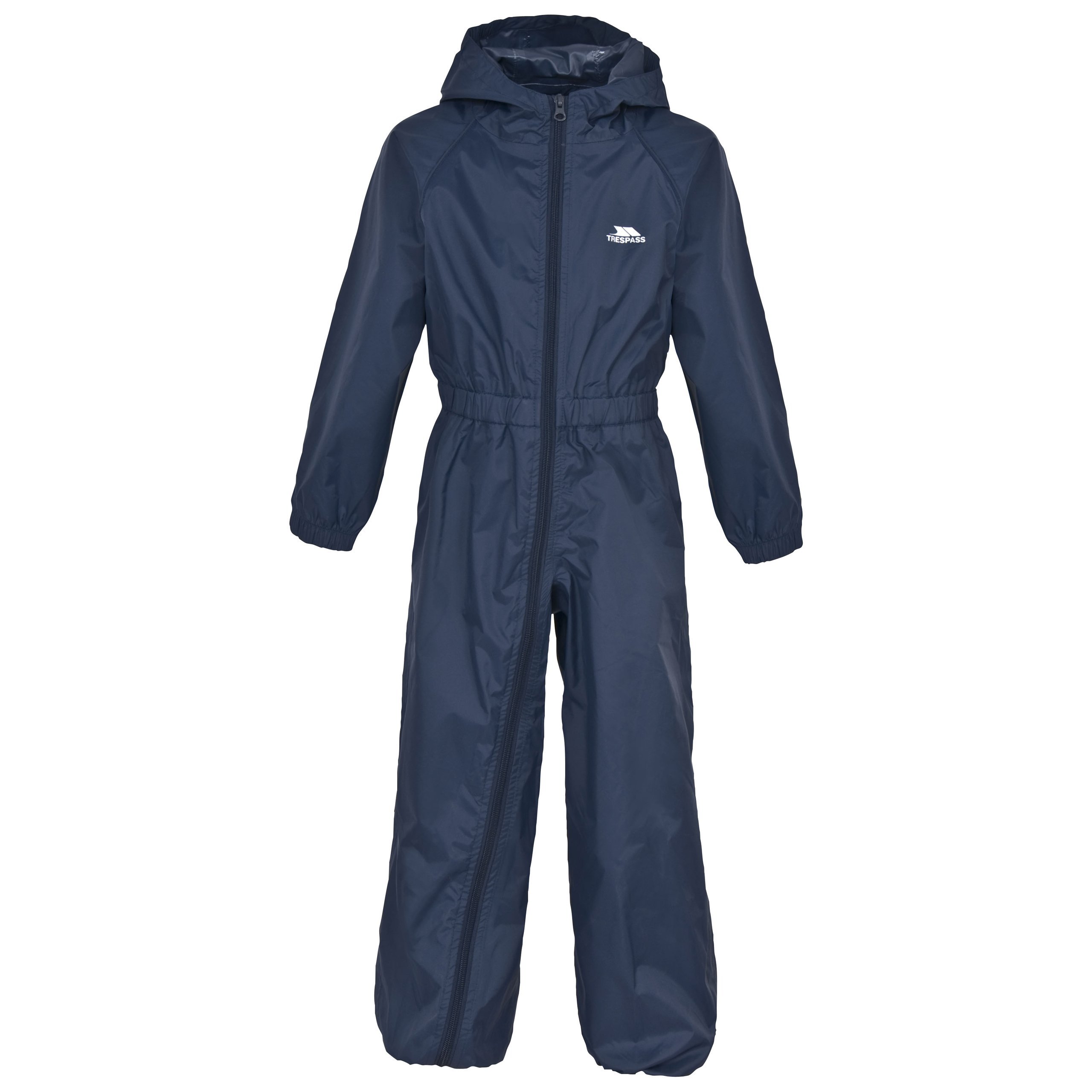 Unisex Kids Button Waterproof Rain Suit With Hood