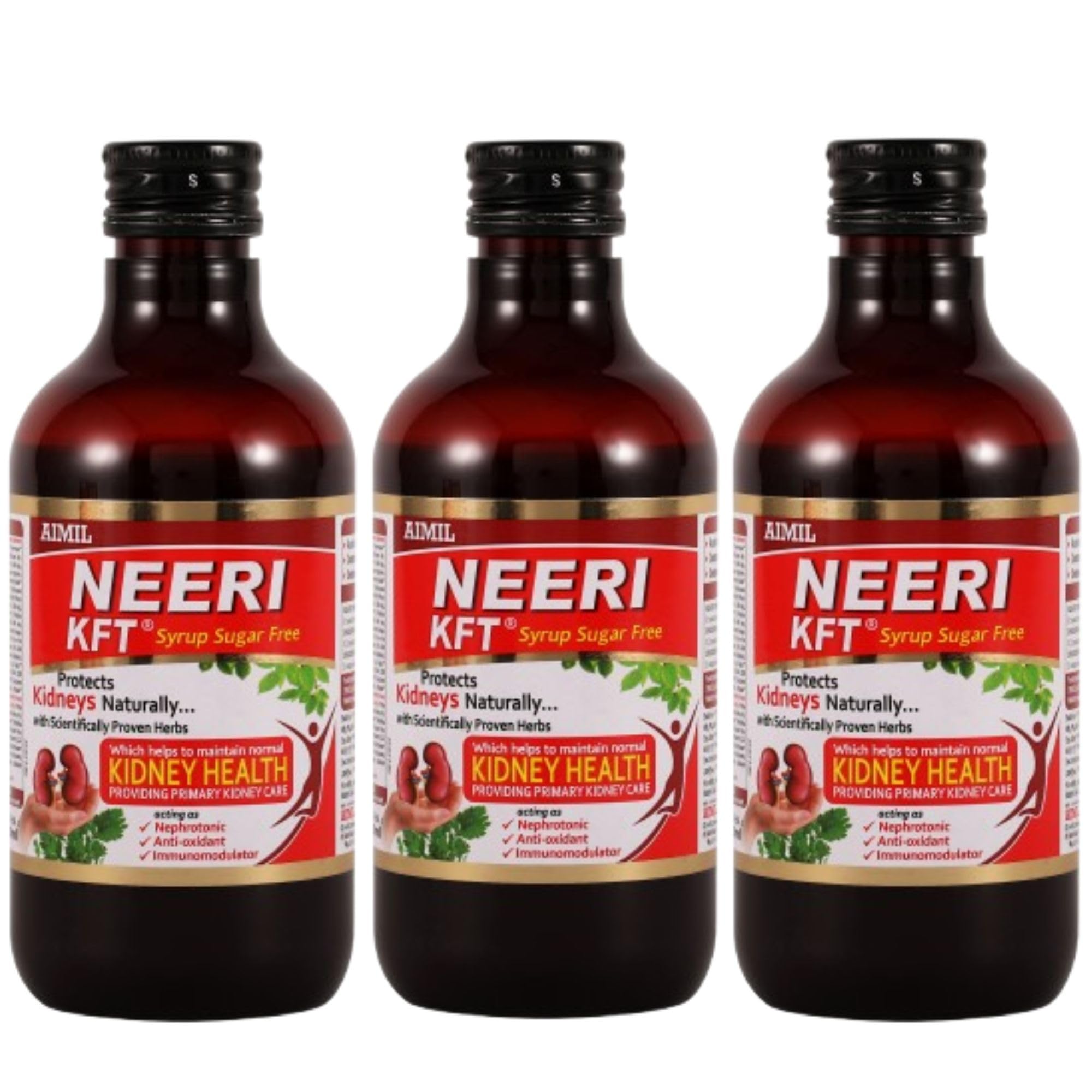 Neeri KFT Syrup Sugar Free - 200ml (Pack of 3)