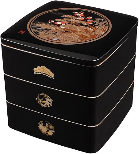 Maeju Lacquerware Matsutake Plum 6.0 3 niveles (B) 7R-615