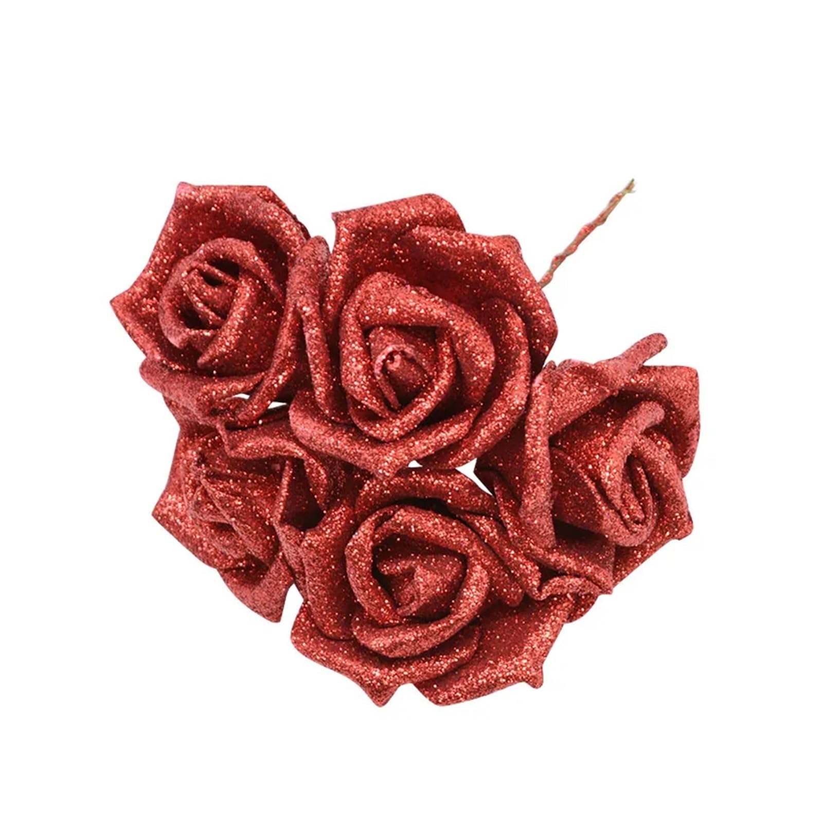 MWAHJU 50pcs Artificial Foam Flower Wedding Bride Bouquet Party Decorations Home Fake For Home