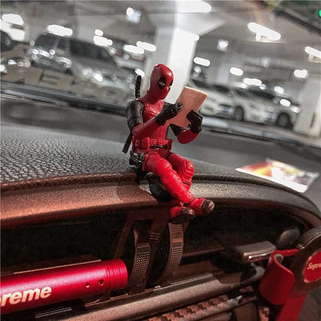 Funny anime Deadpool Anime Rear View Mirror Decoration Pendant Car Interior Anime Doll For Car Interior Accessories,for Car Mirror Auto Interior Decoration Accessories