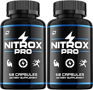 Nitrox Pro Capsule – NitroxPro Natural Blend Supplement Advanced Formula Overall Health Support and Reviews (2 Pack - 120 Capsules)