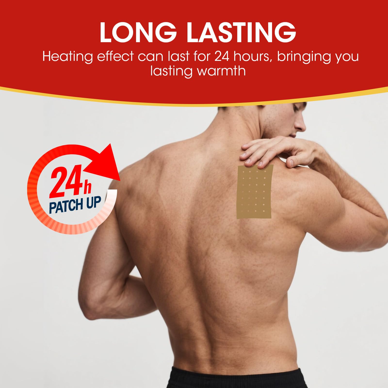MYMULIKE Tigre Parches Para el Dolor, 100Pcs Parches de Calor, Para Alivio del Dolor Parches de Dolore de Acción Rápida y Alivio Duradero del Dolore Muscular Para Rodilla, Espalda, Cuello, Hombro