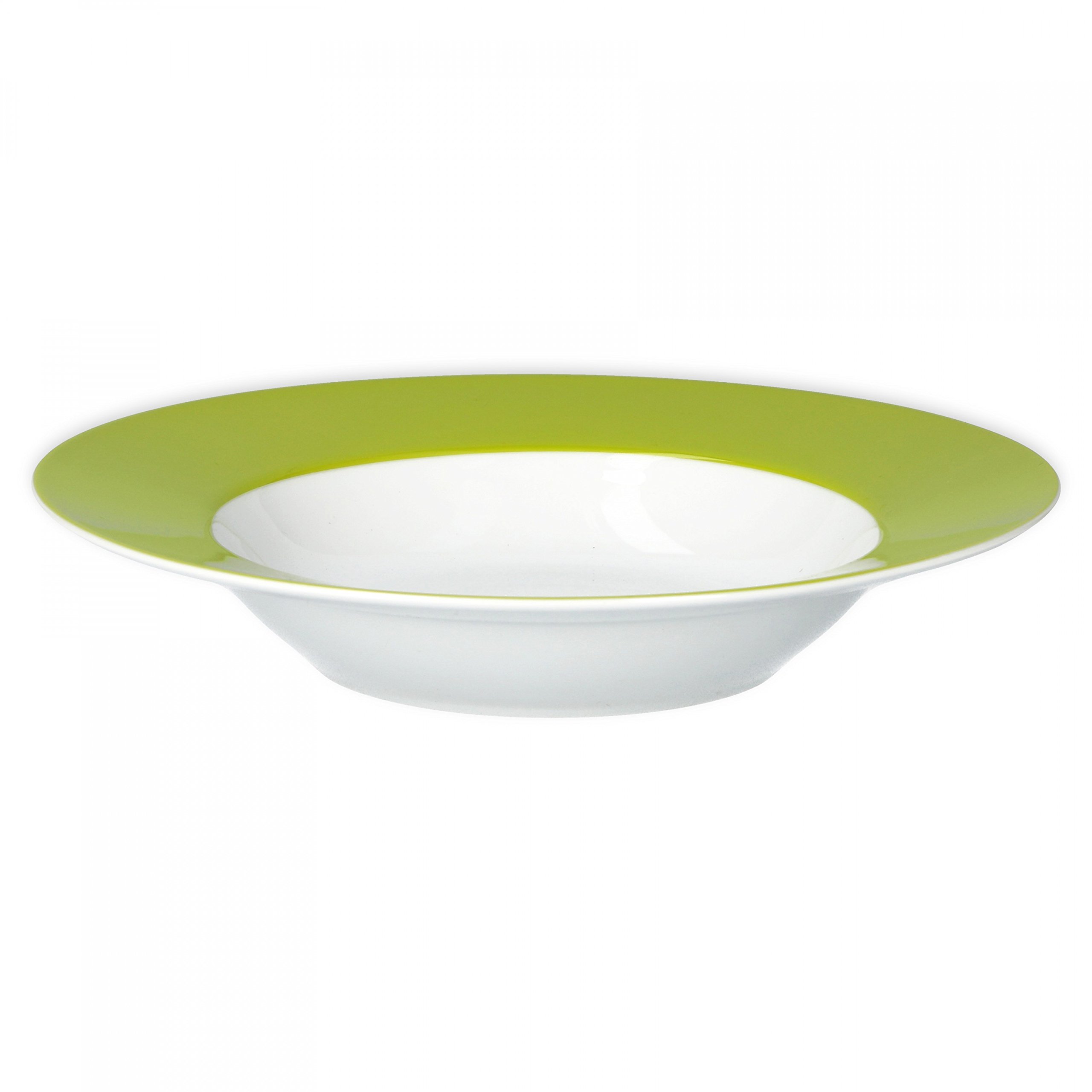 Sottopiatto 35cm in Tessuto Verde con Ricamo di Vischio